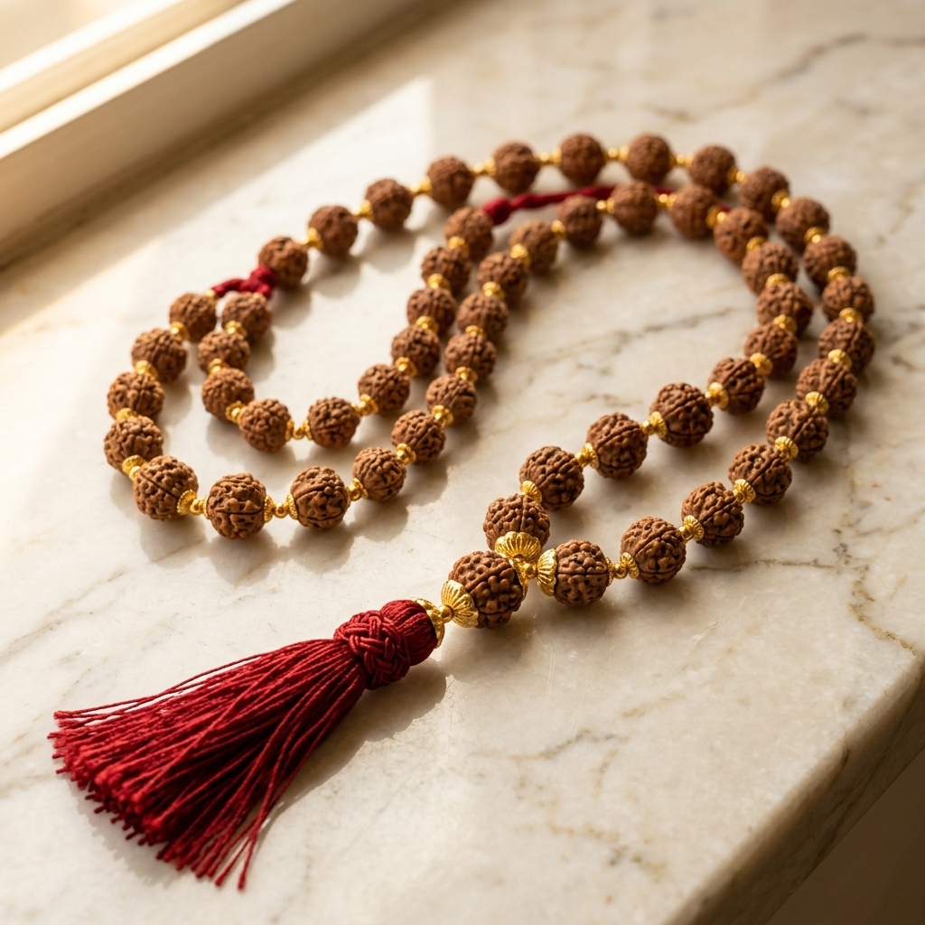 5 Mukhi Rudraksha Mala - 5 Mukhi Rudraksha Mala